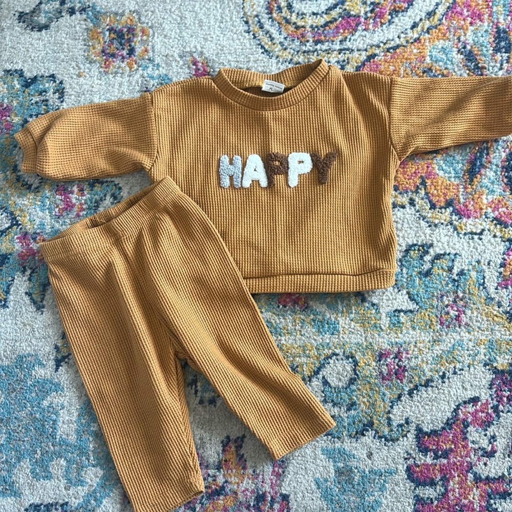 Baby 2 piece happy set